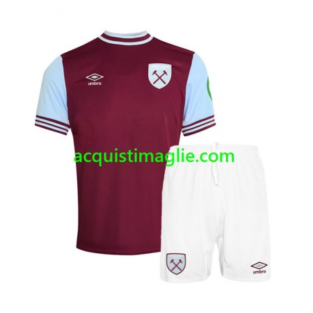 Divisa di Calcio West Ham United Bambino Prima 2024/2025
